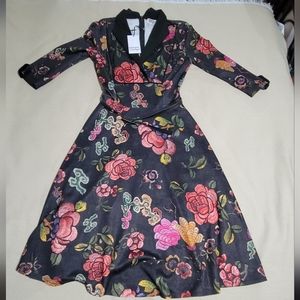 Unique Vintage Floral Dress